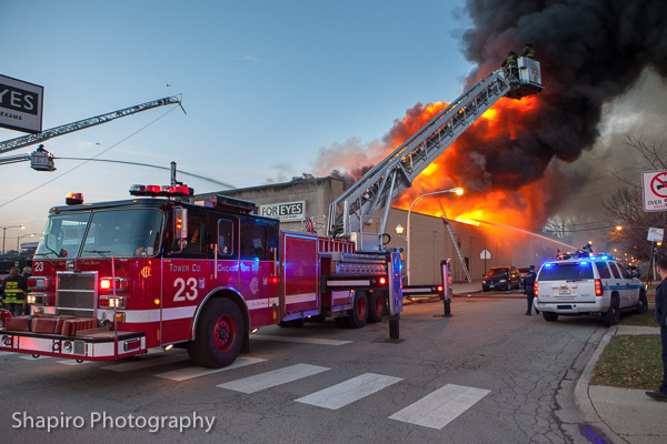 massive 4-11 alarm fire in Chicago 11-15-13 at 3106 W Peterson Avenue shapirophotography.net